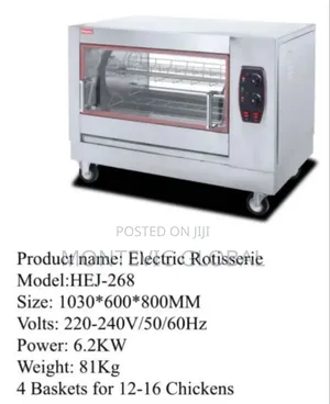 Electric Chicken Rotisserie With 4 Baskets