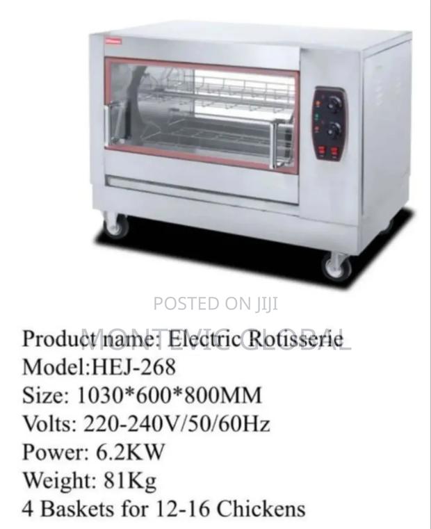 Electric Chicken Rotisserie With 4 Baskets