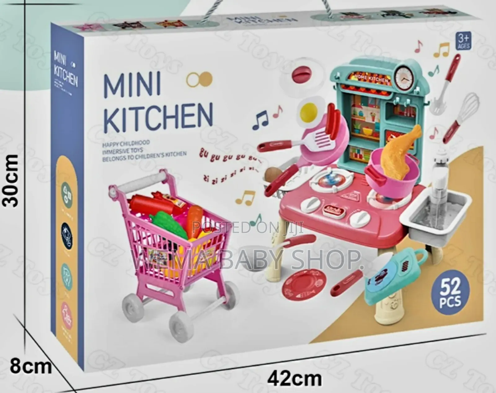 52pcs Mini Kitchen Toy Set