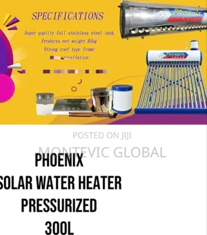 Solar Water Heater Pressurized 300l With Tubes