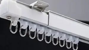 Elegant Single Straight Curtain Rails
