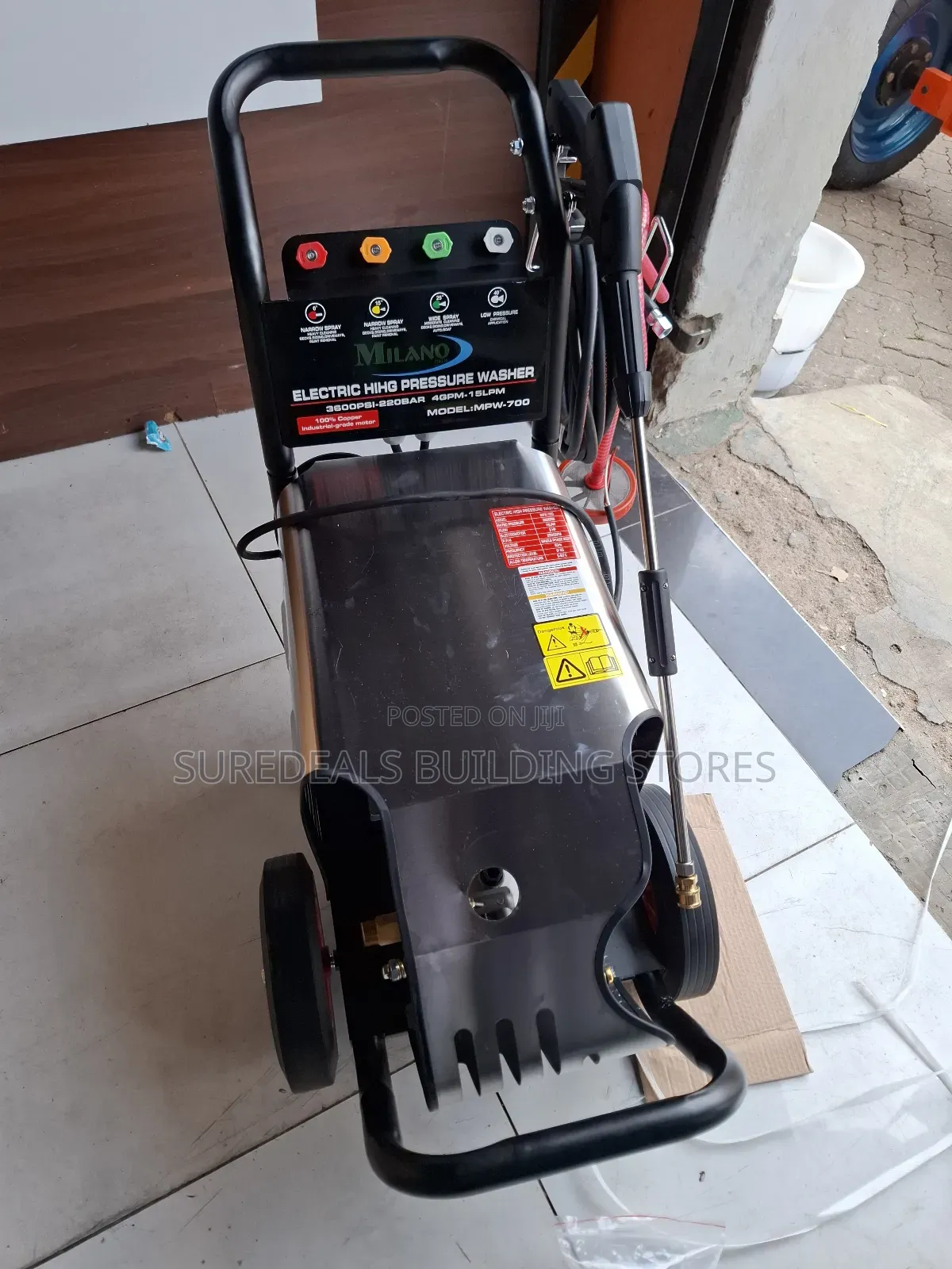 3600 Psi Milano Italia 3hp Electric Pressure Washer