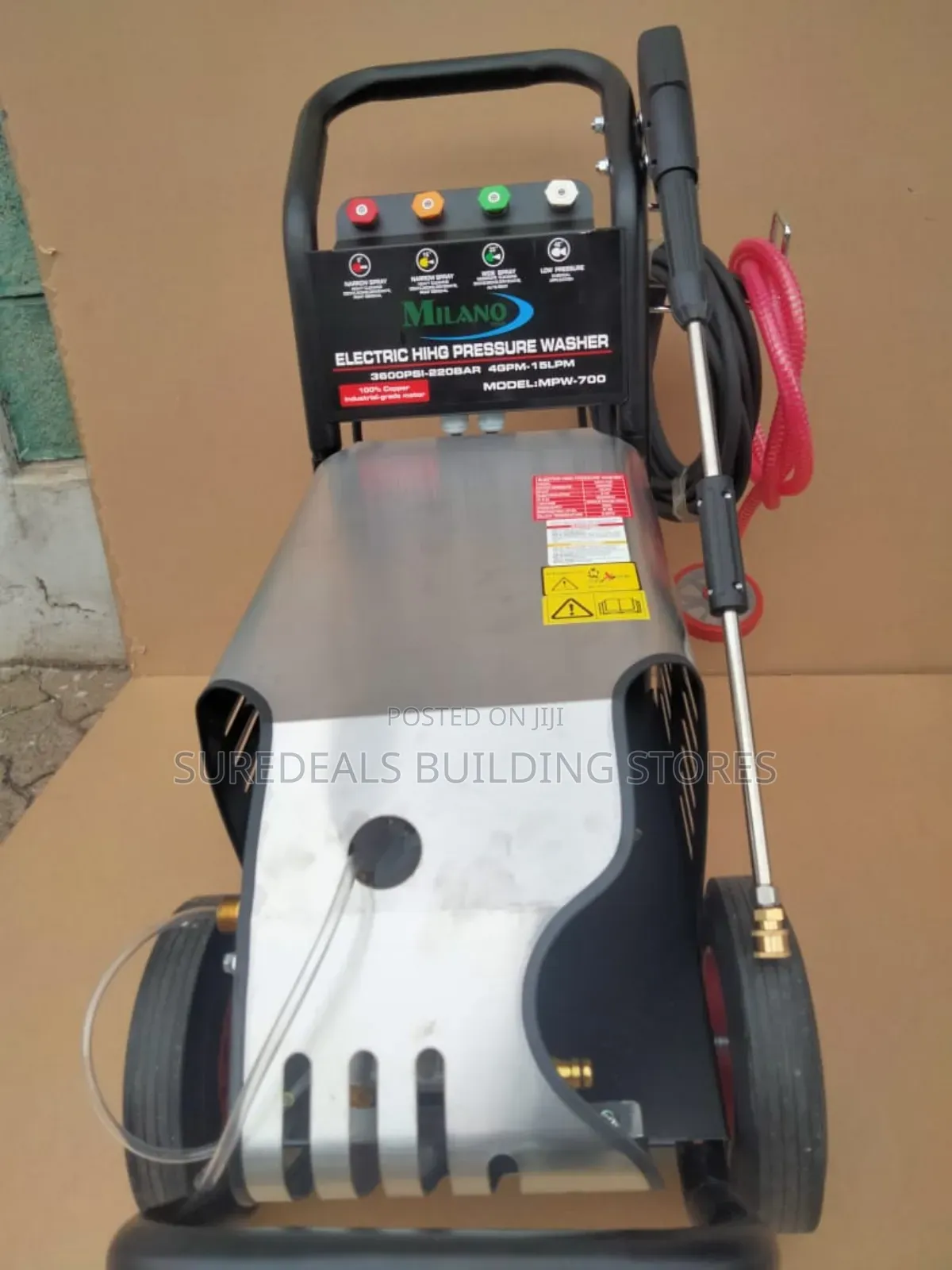 Milano 3600 Psi Electric High Pressure Washer-3hp