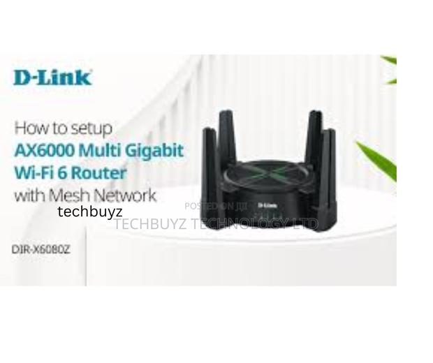 D-Link Ax6000 Multi Gigabit Wi-Fi 6 Router - Dir-X6080z - thumbnail 2