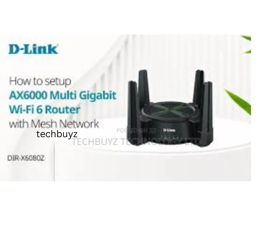 D-Link Ax6000 Multi Gigabit Wi-Fi 6 Router - Dir-X6080z