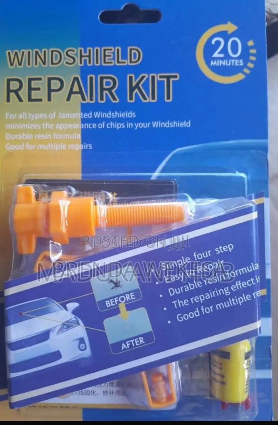 Upgraded Windshield Repair Kit