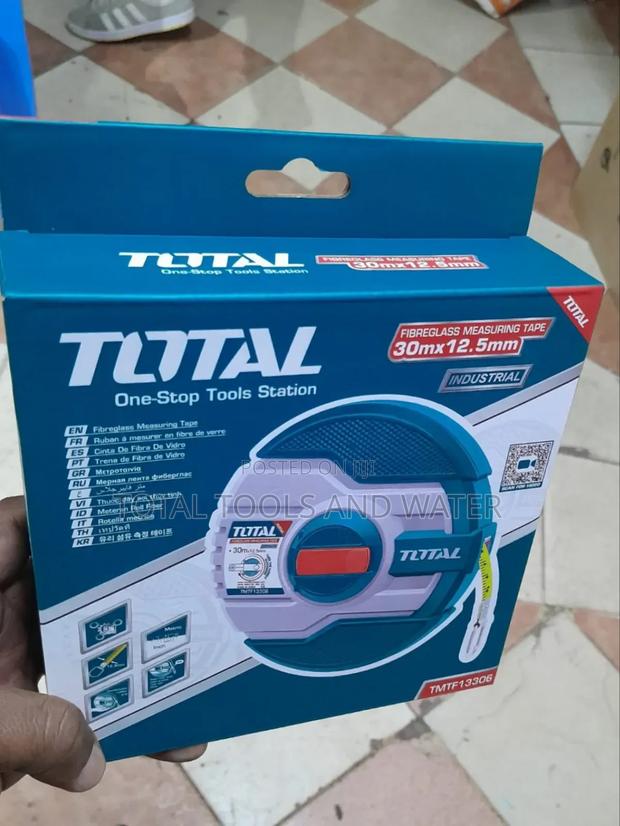 Total Fibre Glass Measuring Tape 30m Long