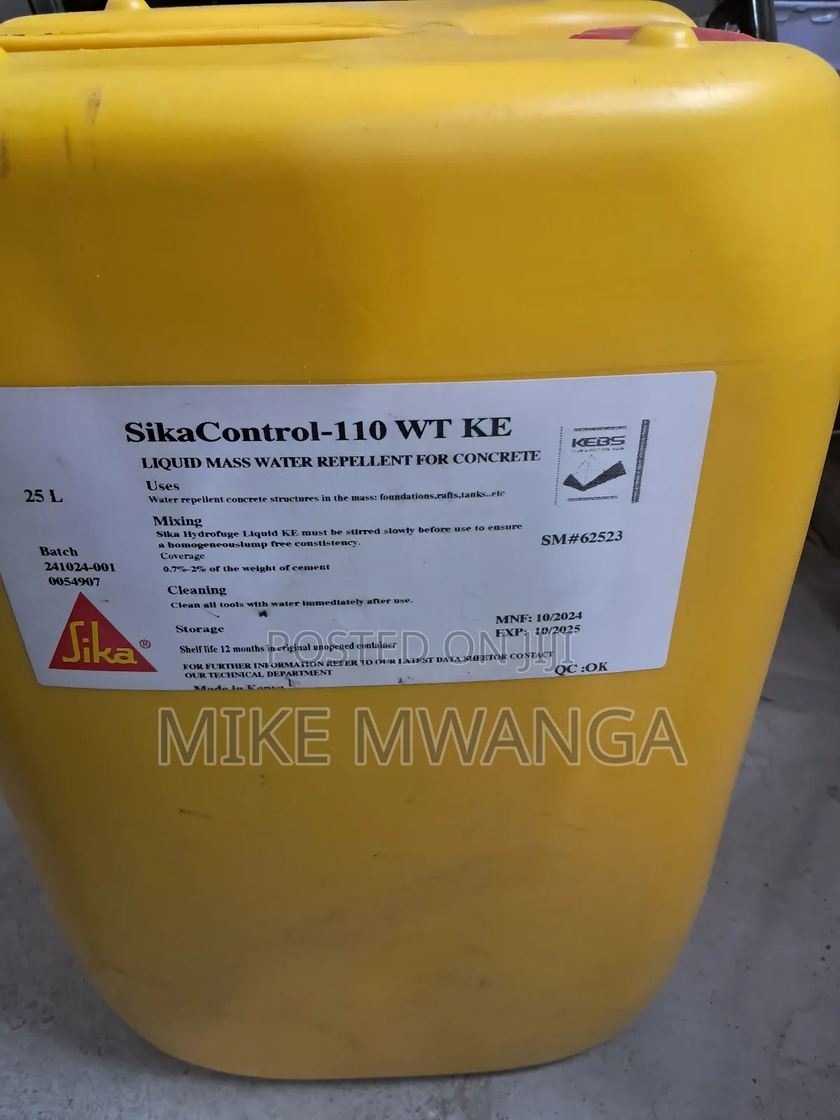 Sika Control 110wt Ke(25l)