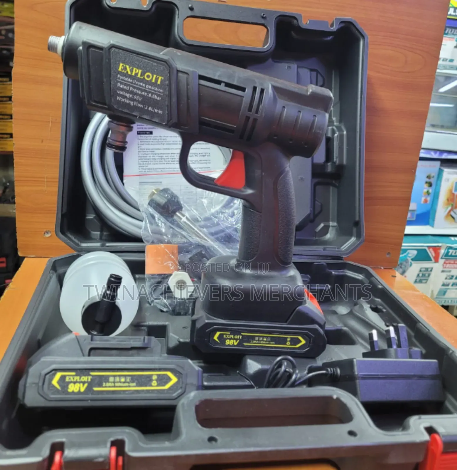 98v Cordless Carwash Machine