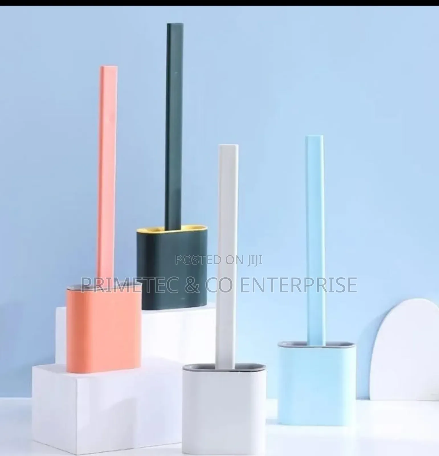 Toilet Brush Water Leak Proof With Base Silicone