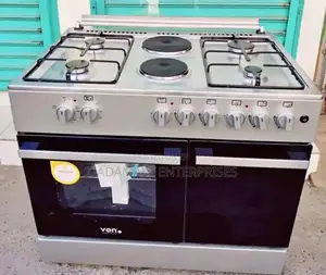 Spacious Powerful: Von 6-Burner Gas Cooker With Oven Com