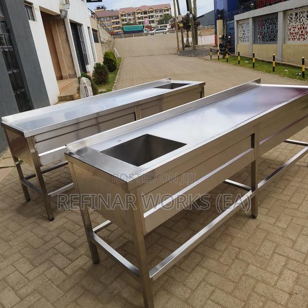 Custom Made Kitchen Stainless Steel Shelves, Tables, Sinks - thumbnail 3