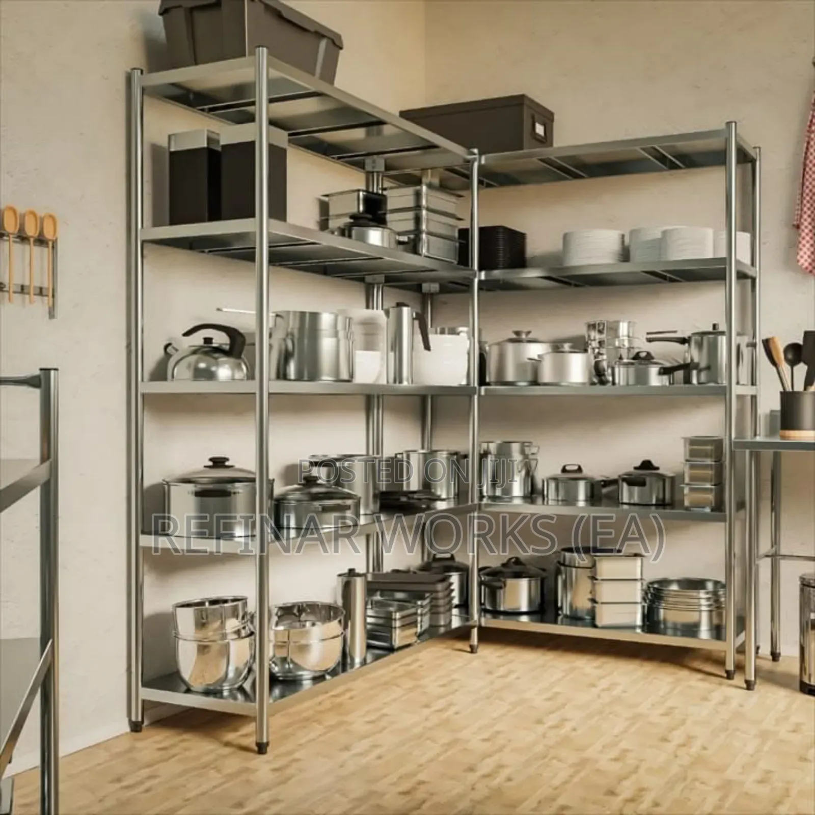 Custom Made Kitchen Stainless Steel Shelves, Tables, Sinks