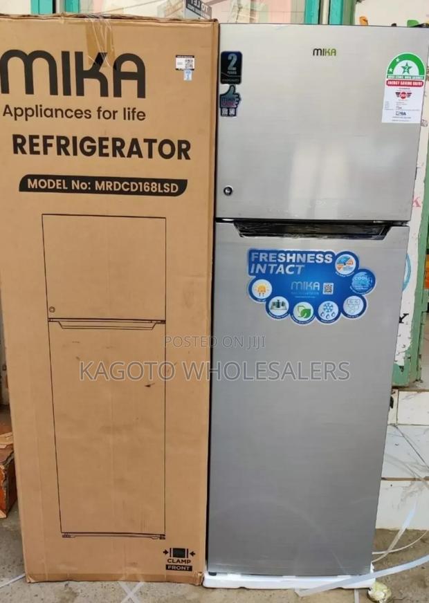 168litres Mika Fridge Double Door