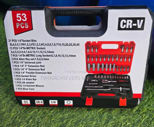 Socket Wrench Set/1⁄4inch Socket Wrench Set 53pcs - thumbnail 2