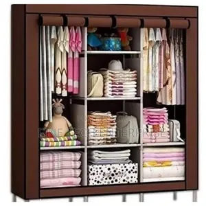 Metallic 3 Column Metallic Wardrobe