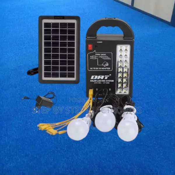 Dat Home Solar Lighting System Kit With Mp3 Player