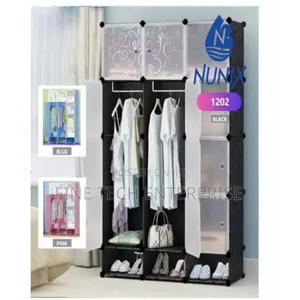 Nunix 3 Column Plastic Wardrobe