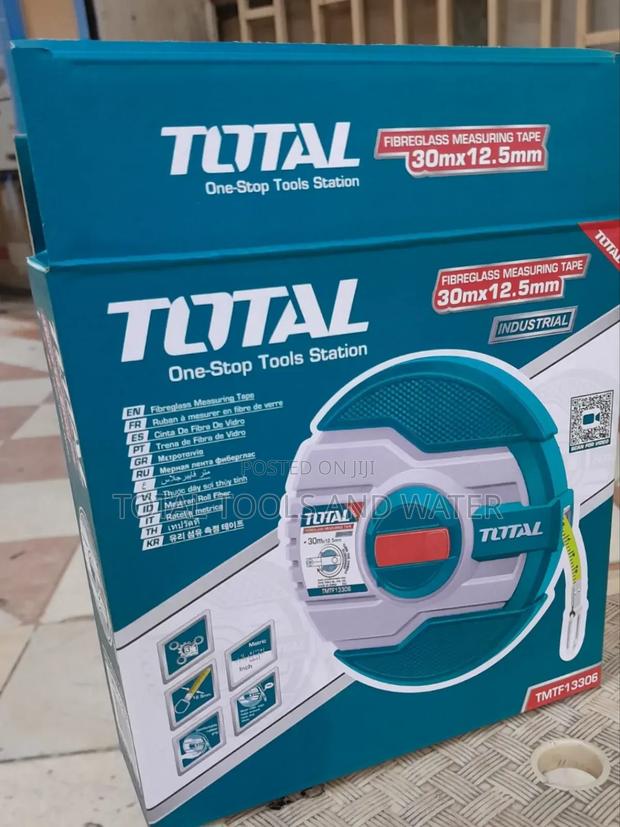 Highly Durable Fibreglass Measuring Tape 30m 12.5mm Width - main view