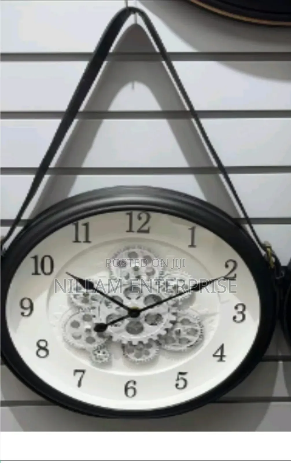 40cm Luxury Clock With Rotating Gears and Hanging Belt