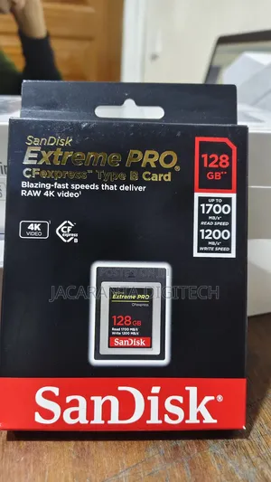 Sandisk 128gb 1700/1200 MBPS Extreme Pro Cfexpress Type B