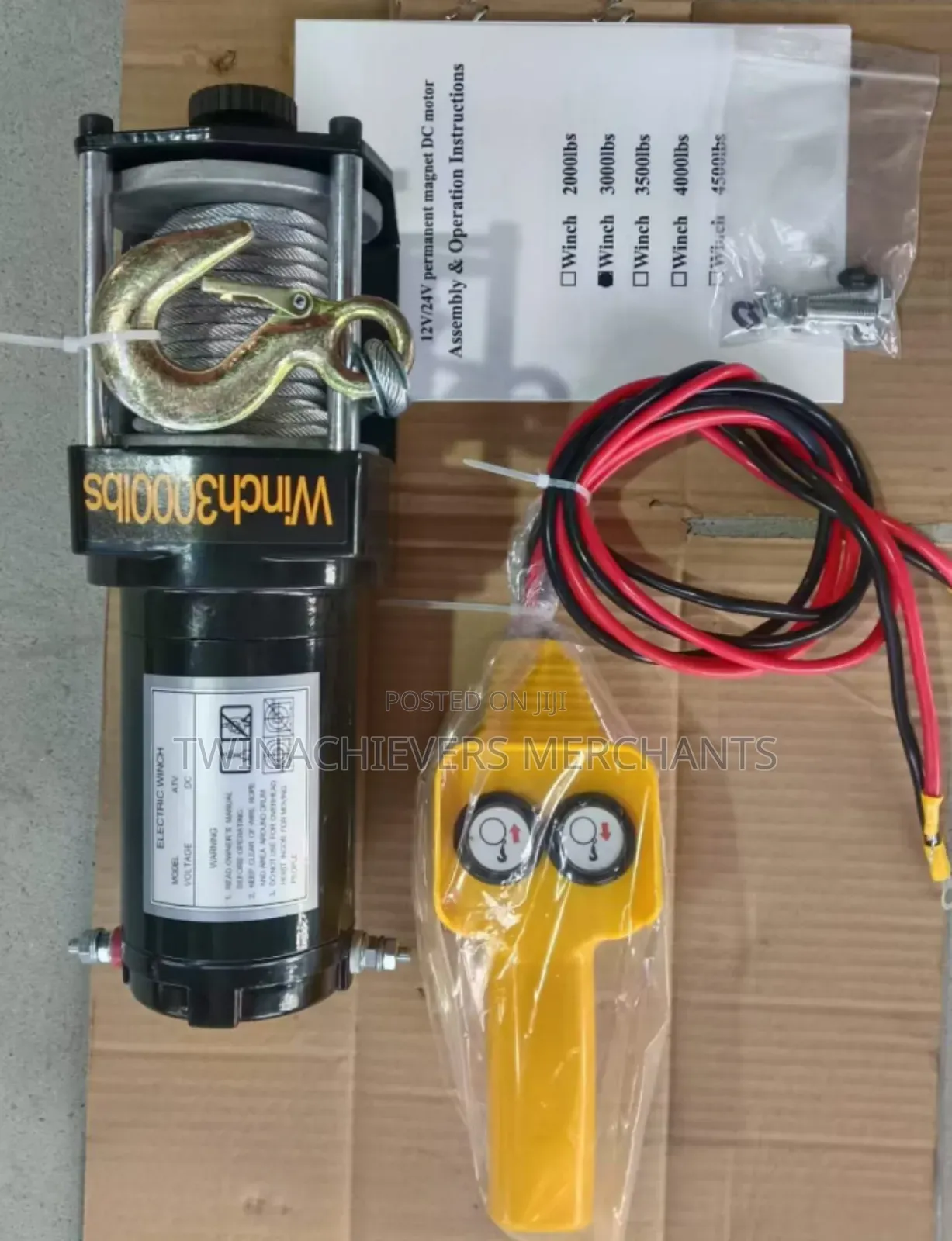 Winch,Electric/Dc Winch 1350kgs/3000lb