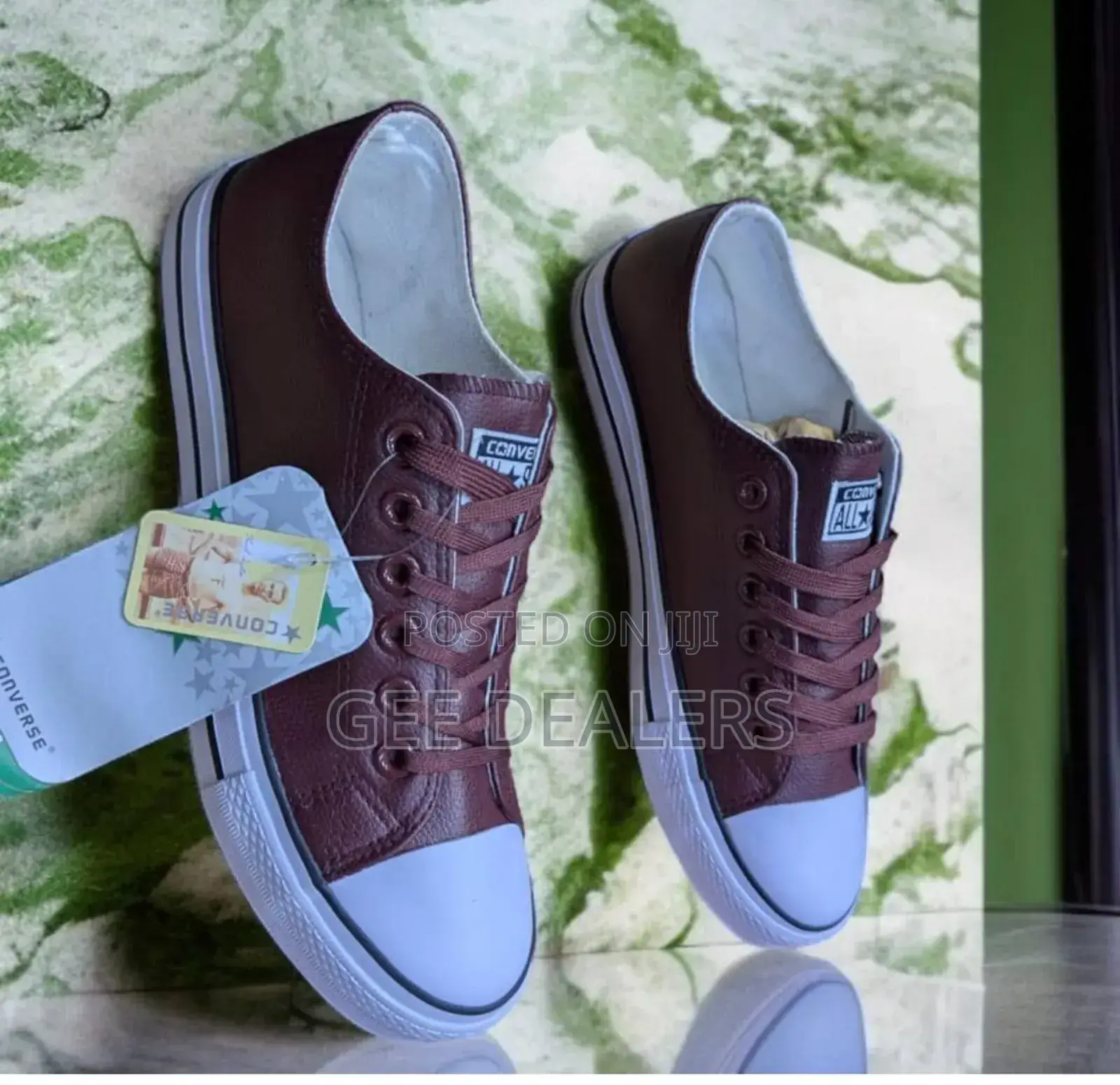 Leather Converse Rubber Shoes