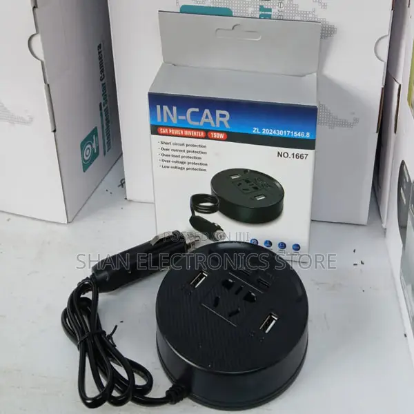 2 Usb Universal Socket Power Adapter Dc 12v to Ac 220v