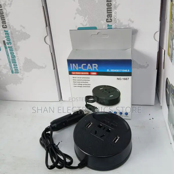 Input: Dc12v/24v Output: Ac 220v 150w Usb: 2type-C+ 2usb