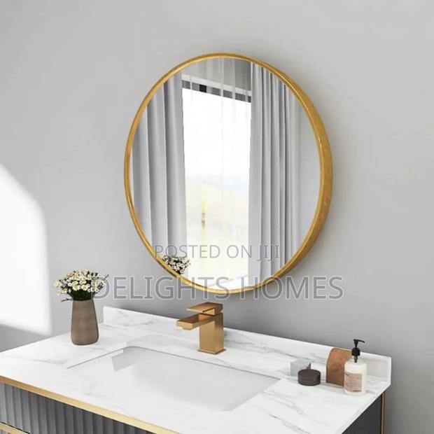 Contemporary Round Mirror_ele - thumbnail 2