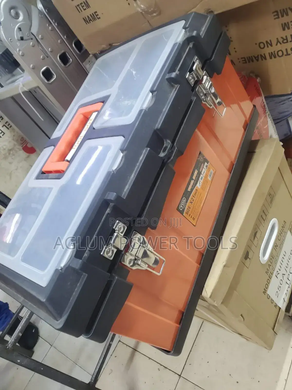 Durable Hard Tool Box 21 Inches