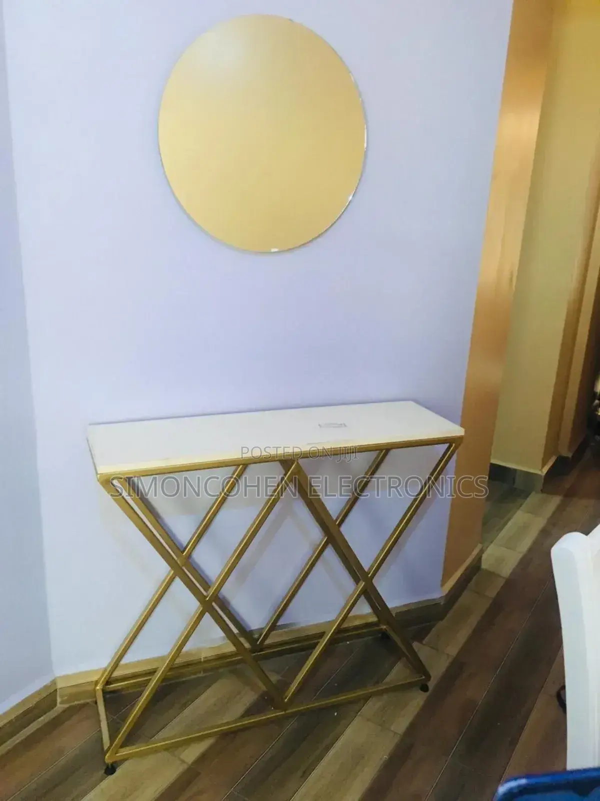 Console Table With Unbreakable Mirror Set