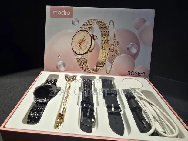 Modio Smartwatch Rose-1 With 3 Strap - thumbnail 4