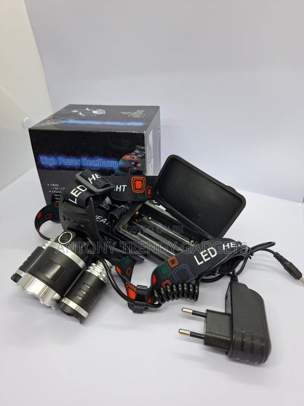 High Power Zoom Headlamp – 3 Leds + 2x18650 Battery Use - main view