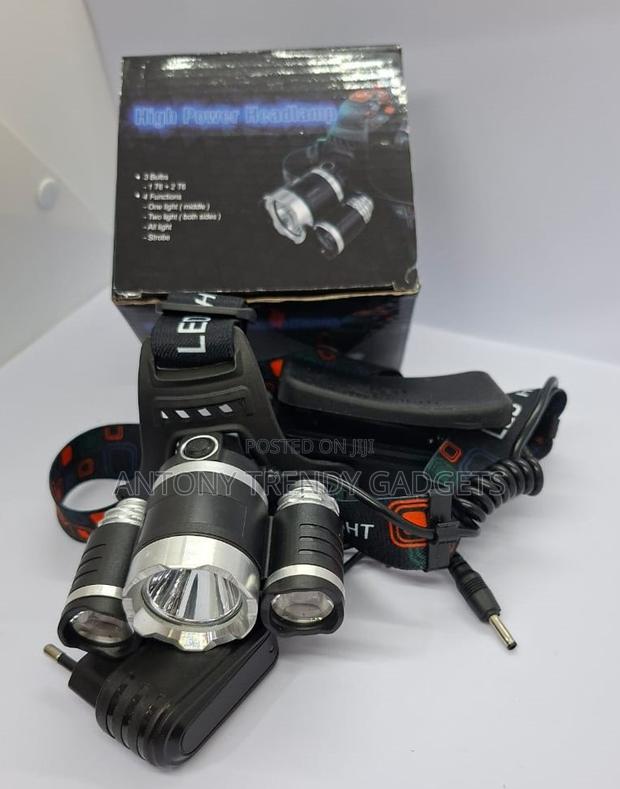 Super Bright 3-t6 Led Headlamp – Usb Rechargeable Light - main view