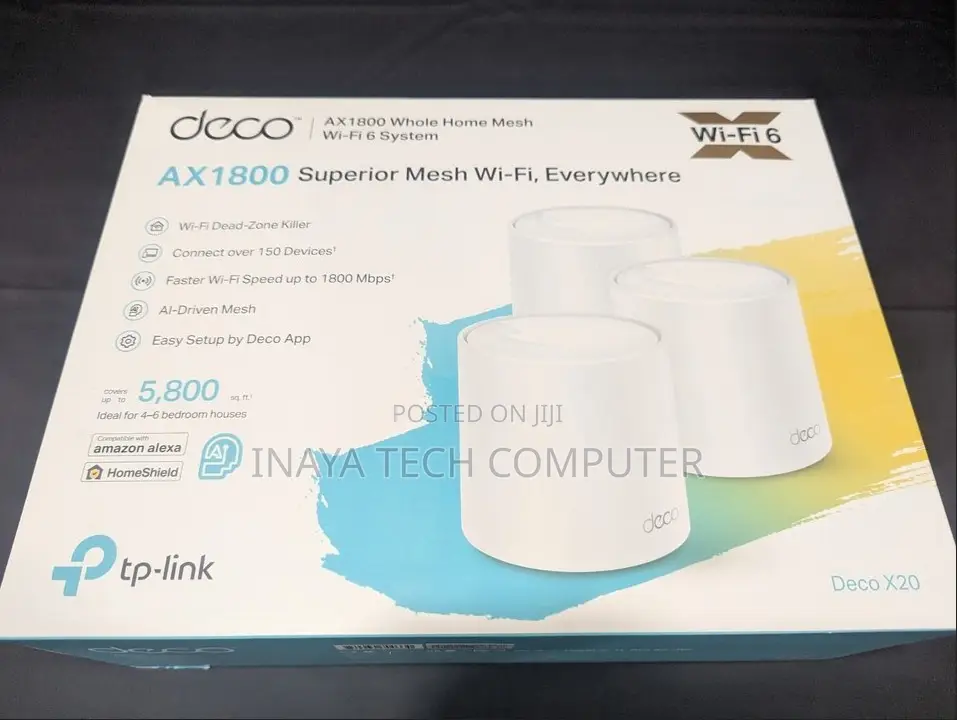 Tp-Link Deco X20 Ax1800 Whole Home Mesh Wifi 6 System