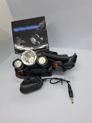 Rechargeable Led Headlamp – 3 Bulbs + Zoom Function - thumbnail 2
