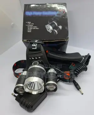 Led Headlight Torch – 4 Modes, Rechargeable, Super Bright