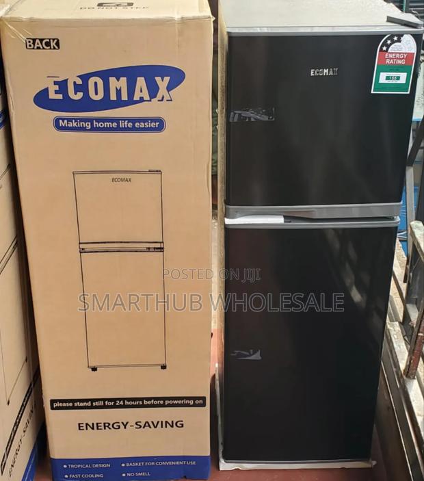 Ecomax 138 Litres Dark Silver Double Door Refrigerator