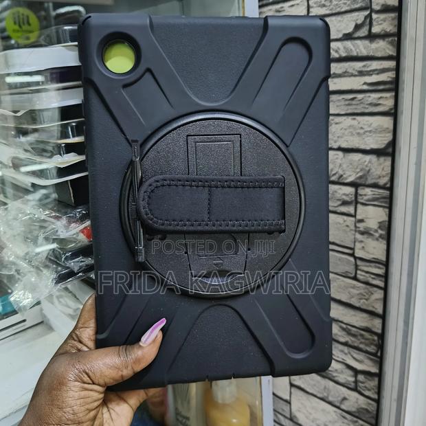 Samsung Galaxy Tab A9+ Black Rugged Shockproof Back Cover