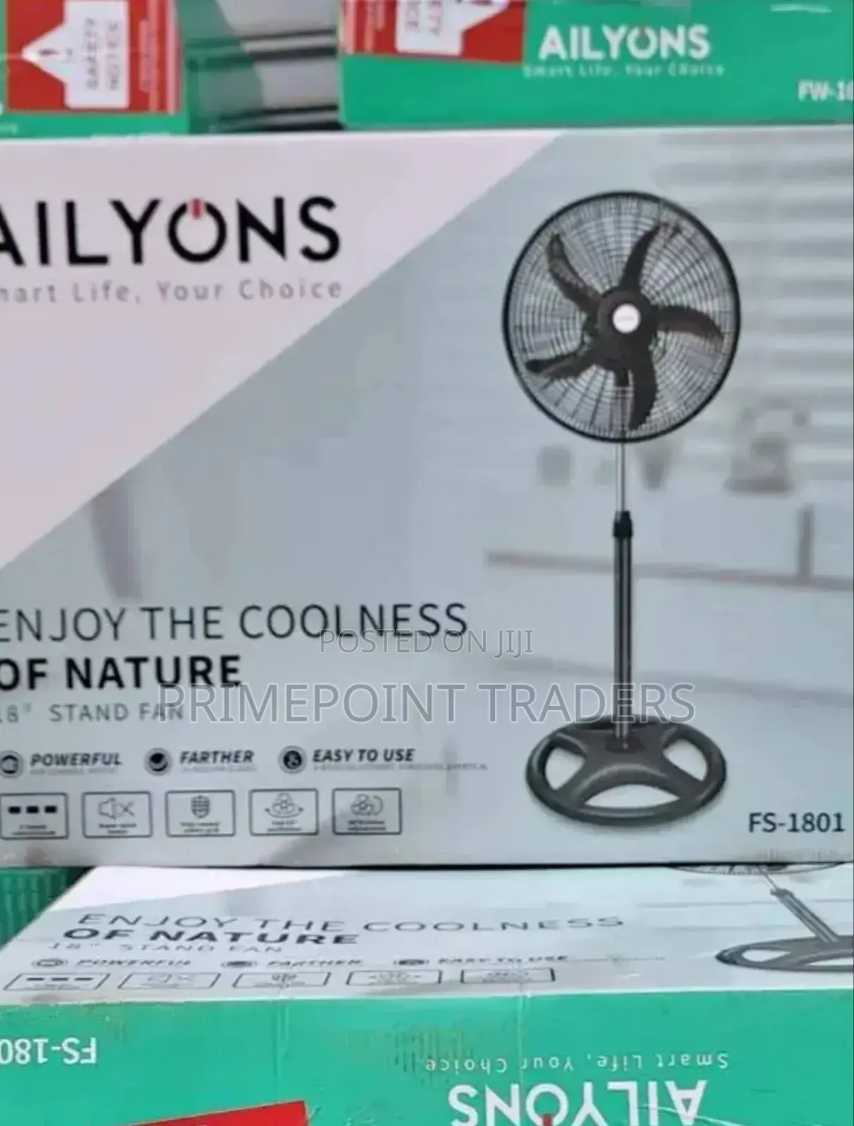 Standing/ Pedestal Fan (Ailyons) 18 Inch