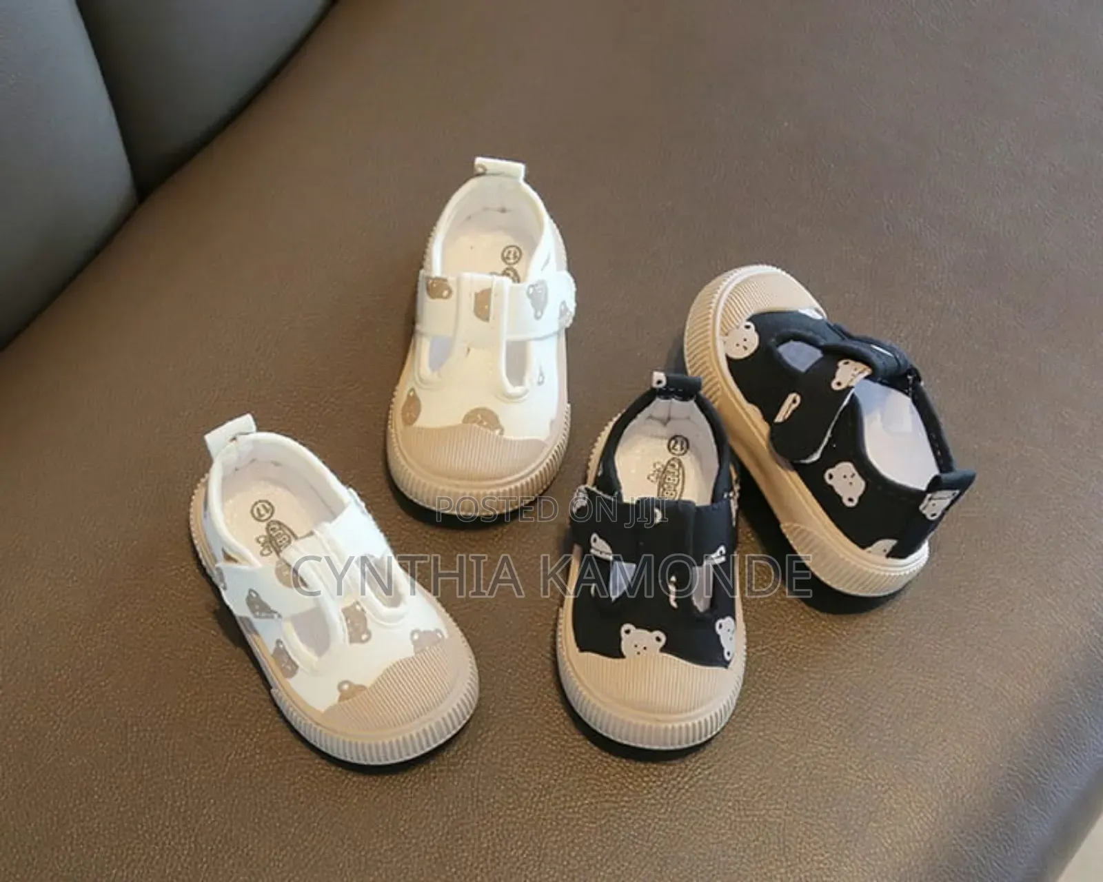 Shades: Cream , Black Kids Shoes