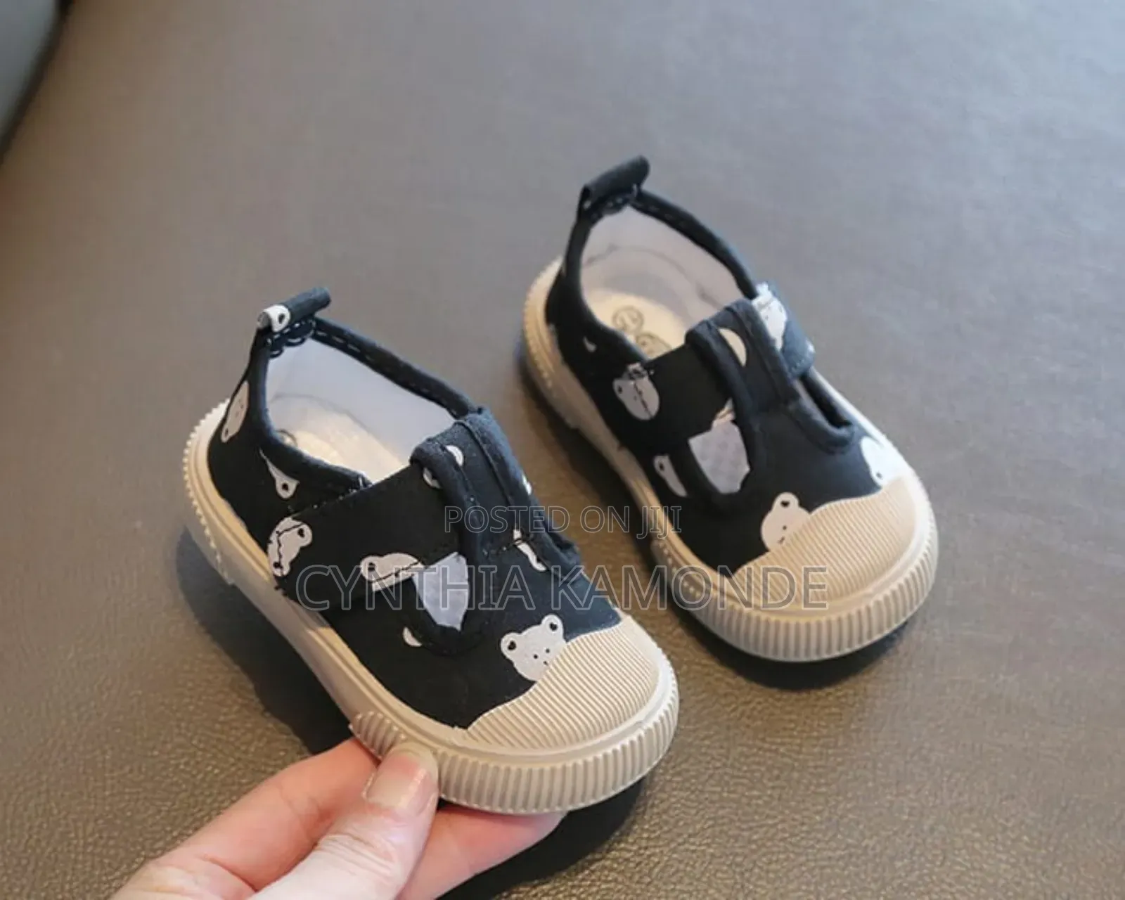 Shades: Cream , Black Kids Shoes