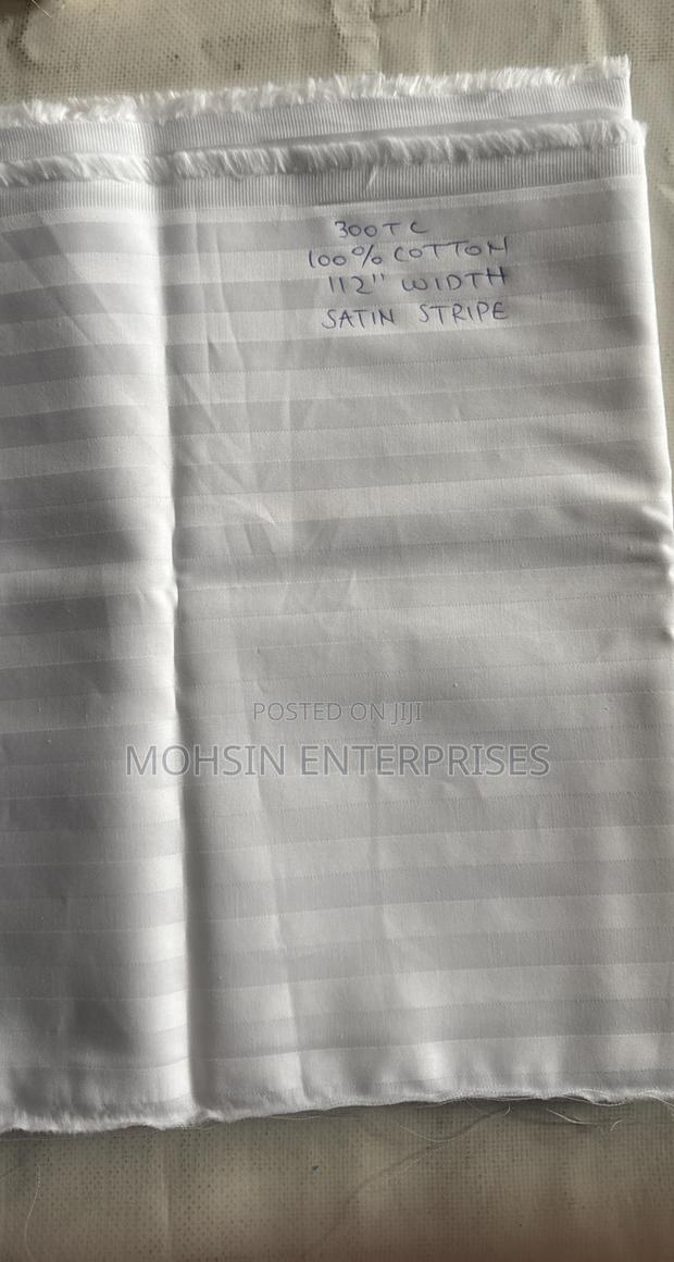 Satin Stripe 100%Cotton Guarantee Sell Per Meter 5star Hotel