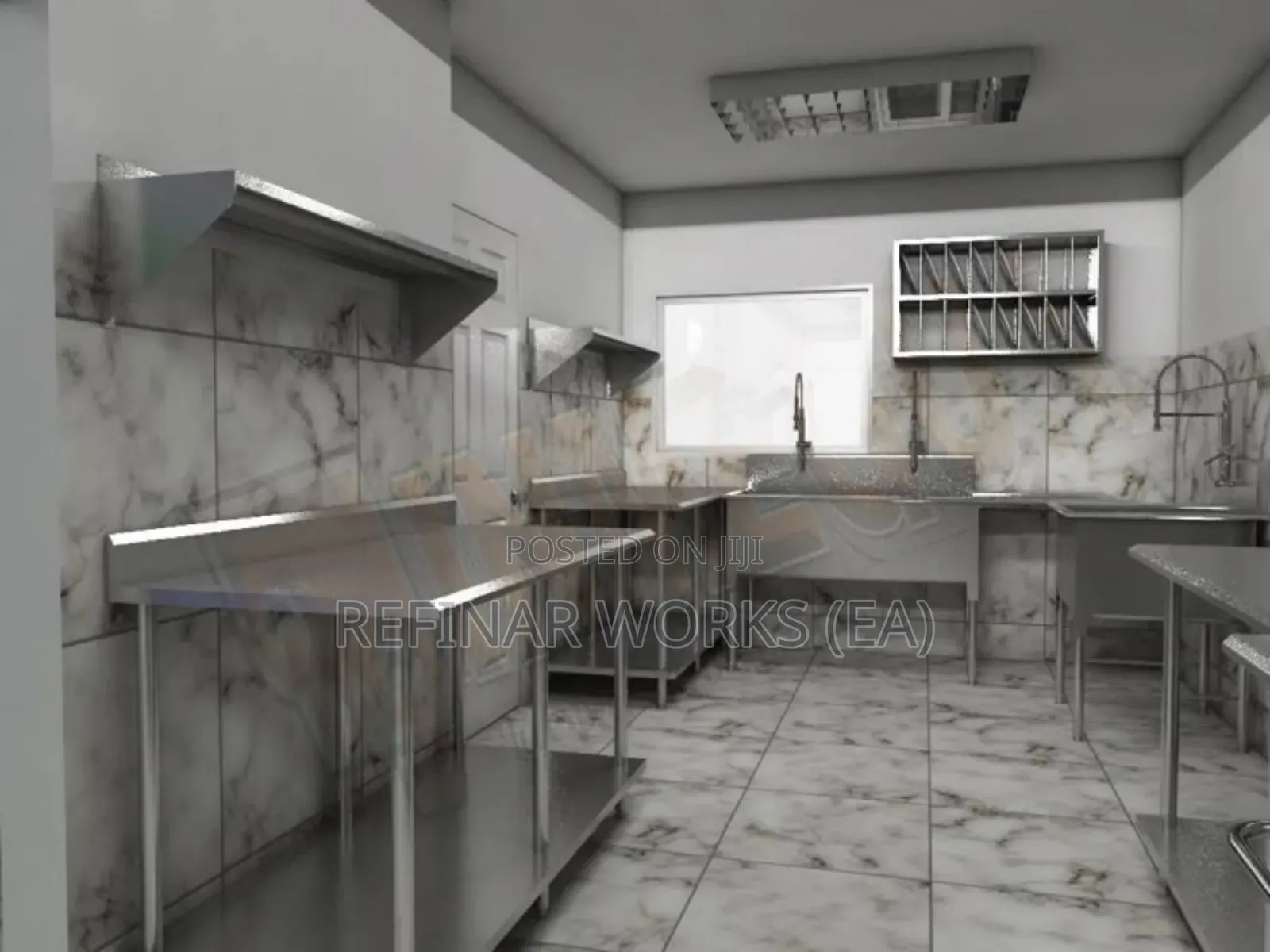 Custom Stainless Steel Kitchen Fixtures Catering Solutions