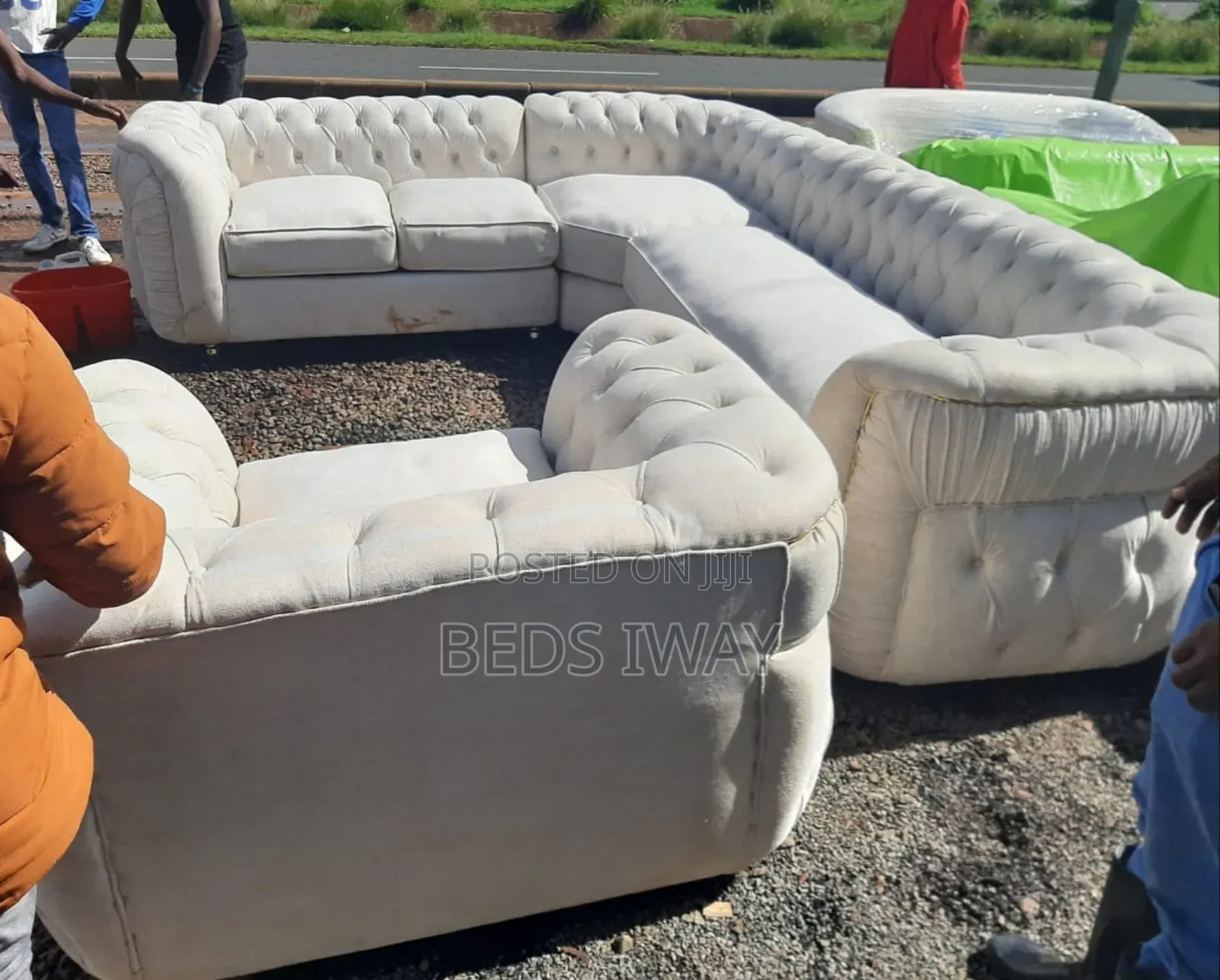 White 7seater Couch