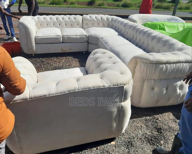 White 7seater Couch - main view
