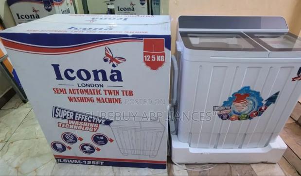 Icona 12.5kg Twin Tub Washing Machine Ilswm-125ft