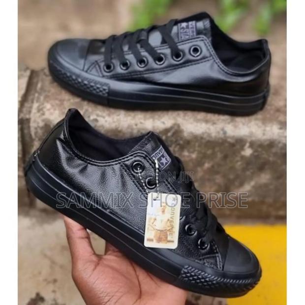 Converse Leather Black Size 36-45 - thumbnail 2