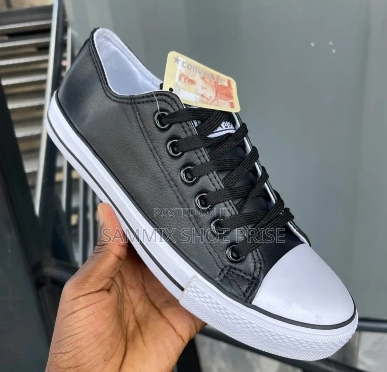 Converse Leather Black and White